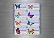 8x Label Sticker Book School Name Tags
