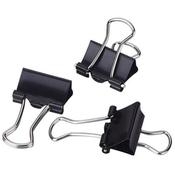 12pcs Set Black Binder Clips image