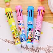 10 in One Colors Cute Cartoon Ballpoint Pen image