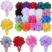 Hot 2 Pcs Flower Pumpkin Hair Clip image