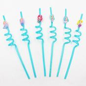 5x Large Mermaid Party Straws image