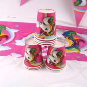 10x Unicorn Cups for Birthday