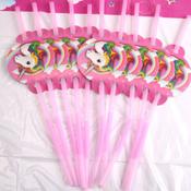 10x Unicorn Straws