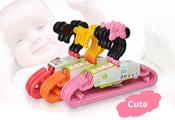 2x Minnie/Mickey Style Cute Cartoon Children's Plastic Hanger image