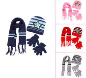 Children Winter Set Caps Scarf Gloves