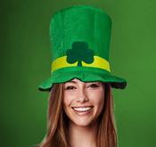 Saint St Patricks Day Lucky Charm Green Hat image