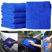 5pcs Auto Care 30cmx30cm Microfiber Car Cleaning Towels image