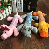 Cute Pet Dog Cat Plush Squeak Sound Soft Toy image