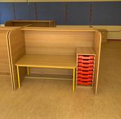 ASD Workstation 5 Foot Push In with Tote | Abal