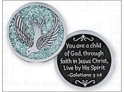 Pocket Token/Enamelled/Holy Spirit