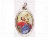 Medal - Oxidised/Saint Christopher Picture