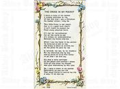 Verse Leaflet/Cross in Pocket