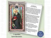 Picture Medal &amp;amp; Foil Leaflet/Saint Benedict