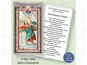 Picture Medal &amp;amp; Foil Leaflet/Saint Christopher