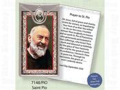 Picture Medal &amp;amp; Foil Leaflet/Saint Pio