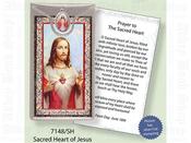 Picture Medal &amp;amp; Foil Leaflet/Sacred Heart