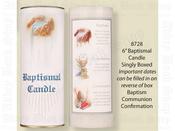Baptismal Candle 7" (Boxed)