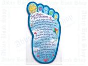 Footprints for Children - Wood Plaque image