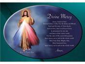 Divine Mercy - Ceramic Oval Plaque