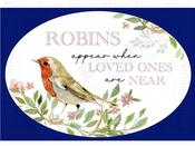 Robins Near You - Ceramic Oval Plaque