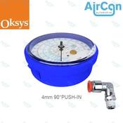 80mm LP GAUGE BLUE