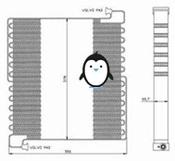 Volvo D / E series wheel loader AC condenser image