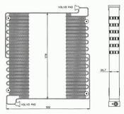 Volvo D / E /F series dumper AC condenser
