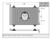 Citroen Picasso air conditioning condenser 6455CX 6455GH 6455HT 96505454 E163363