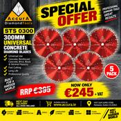 Special Offer 12 - STS 0300 Universal Concrete Blades (5 pack) image