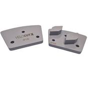 Surface Grinding Segments - Hard Concrete - (VelocutX Grey - M8 Holes)