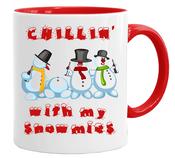Chillin' with my snowmies (Mug) image