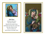 Our Lady of Perpetual Help with Hail Mary Prayer Mass Card image