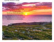 Donegal Coastal Sunset and Memorial Mass Card image