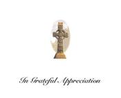 Classic Celtic Cross Irish Memorial Thank You Card
