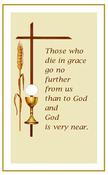Personalised Chalice and Eucharist Irish Wallet Memorial Card image