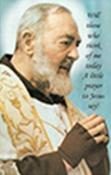 Personalised Padre Pio Prayer Irish Wallet Memorial Card image