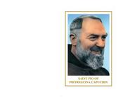 Personalised Saint Pio of Pietrelcina Irish Wallet Memorial Card image