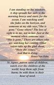 Personalised Seashore and Sunset Irish Wallet Memorial Card image