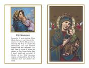 Our Lady of Perpetual Help with The Memorare Prayer Mass Card image