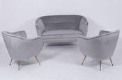 Mid Century Italian sofa and 2 chair suite * SOLD image