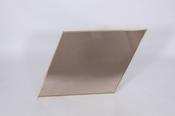 Large Angled Midcentury Italian Brass Rimmed Mirror *SOLD image