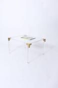 Vintage lucite coffee table attributed to Maison Jansen Paris image