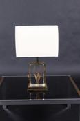 Vintage lucite wheat sheaf table lamp image