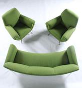 Mid Century Italian Three Piece Suite Attributed To Gigi Radice image