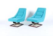 Stylish Pair Of Vintage Italian Lounge Chairs *ON SALE REDUCED PRICE image