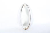 Eliptical Mid Century Italian Mirror In Brass * ON HOLD image