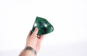 Beautiful Natural Organic Form Malachite Dish / Bowl