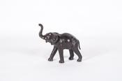 Charming Vintage Leather Elephant Sculpture image