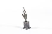 Beautiful Italian Art Deco Bronze Sculpture On Marble Base image