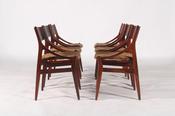 Set Of Six Stunning Mid Century Danish Rosewood Chairs